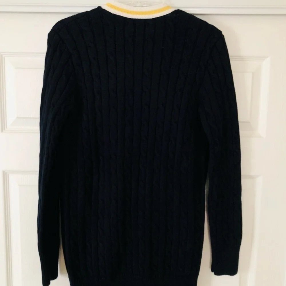 Ralph Lauren Sport Cardigan cable knit 100% cotton size XS Beige - Picture 5 of 5